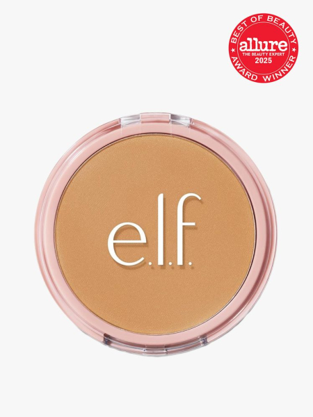 E.L.F. Cosmetics Halo Glow Powder Filter in branded component on a light gray background with the best of beauty 2025 seal in the top right corner